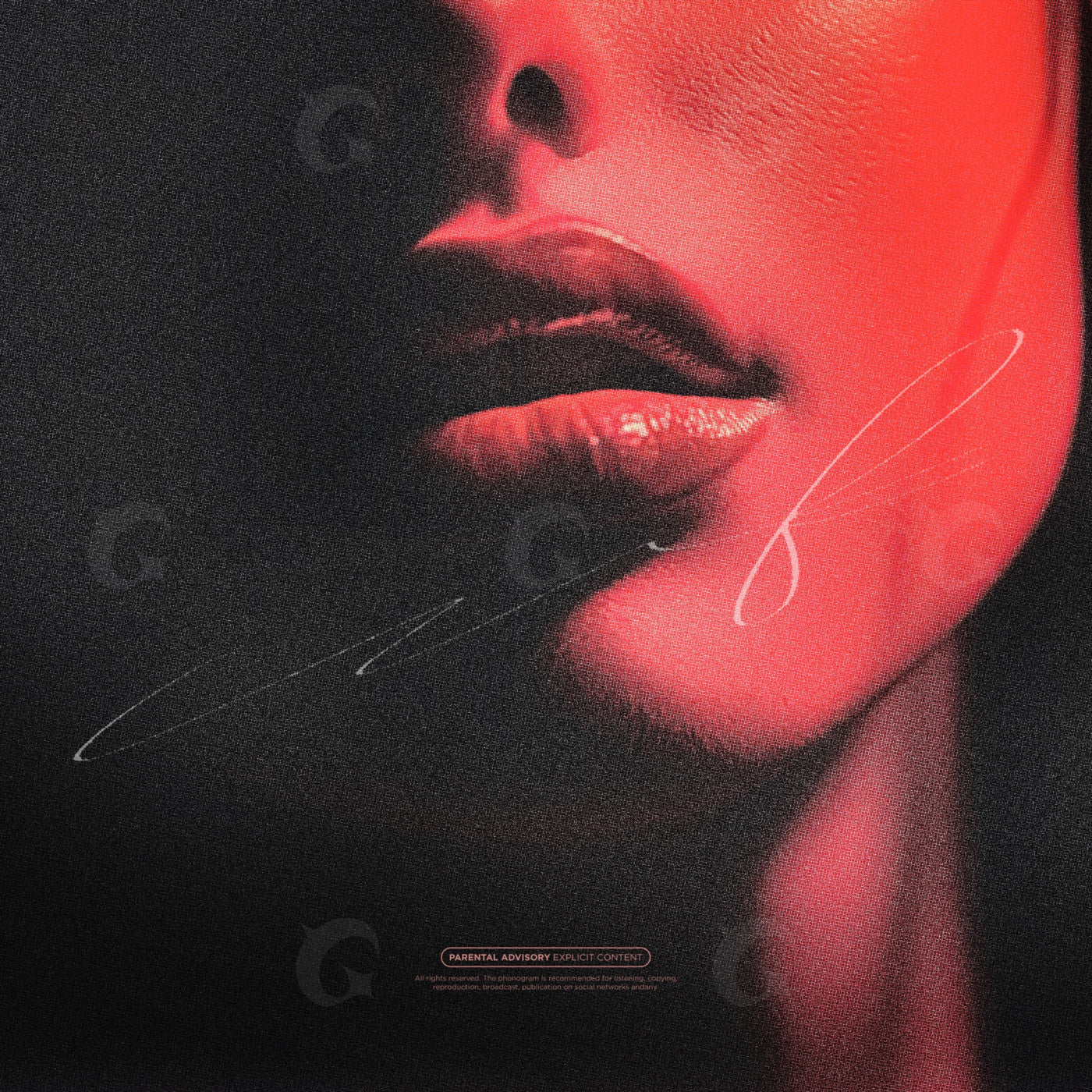 Whispered lip closeup
