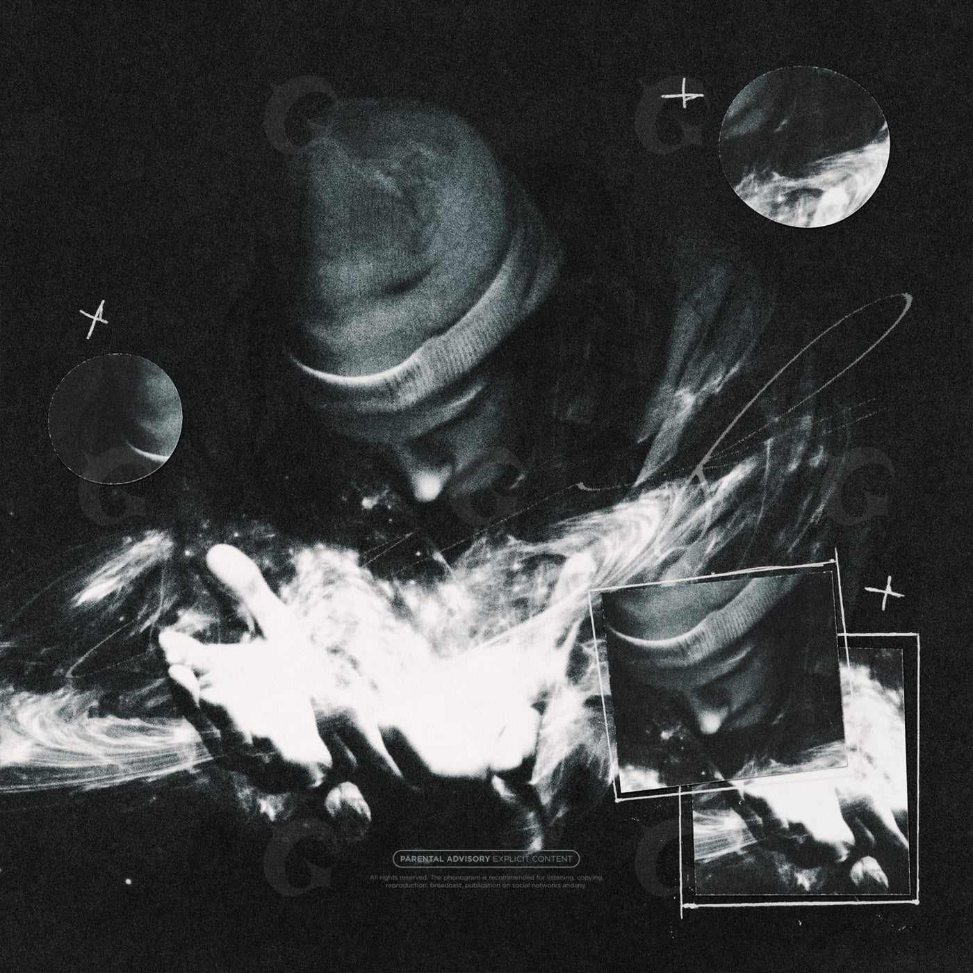 Hands summoning smoke