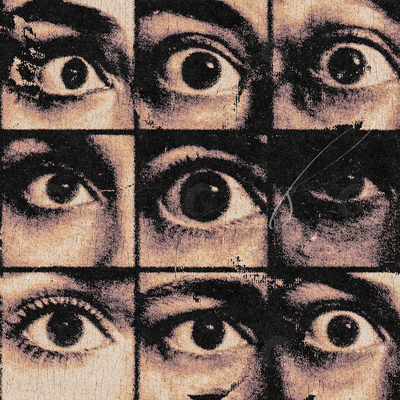 Nine wide eyes