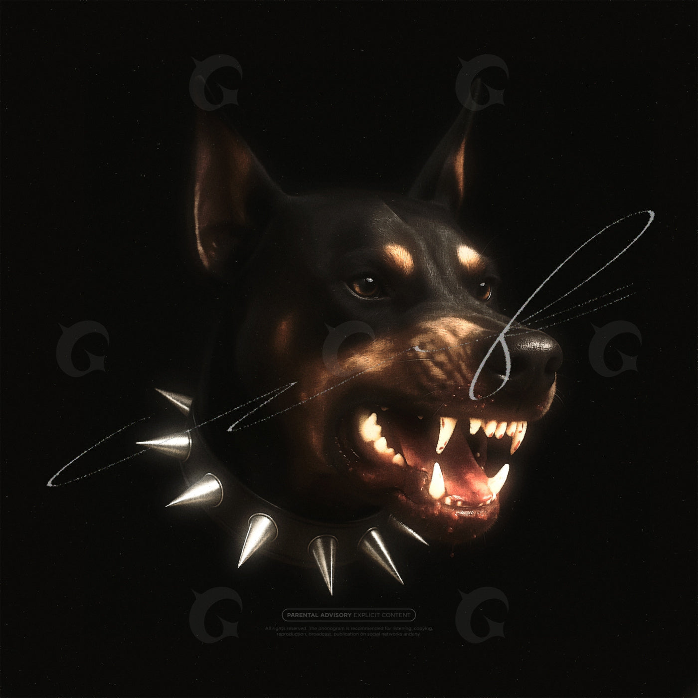Feral canine snarl