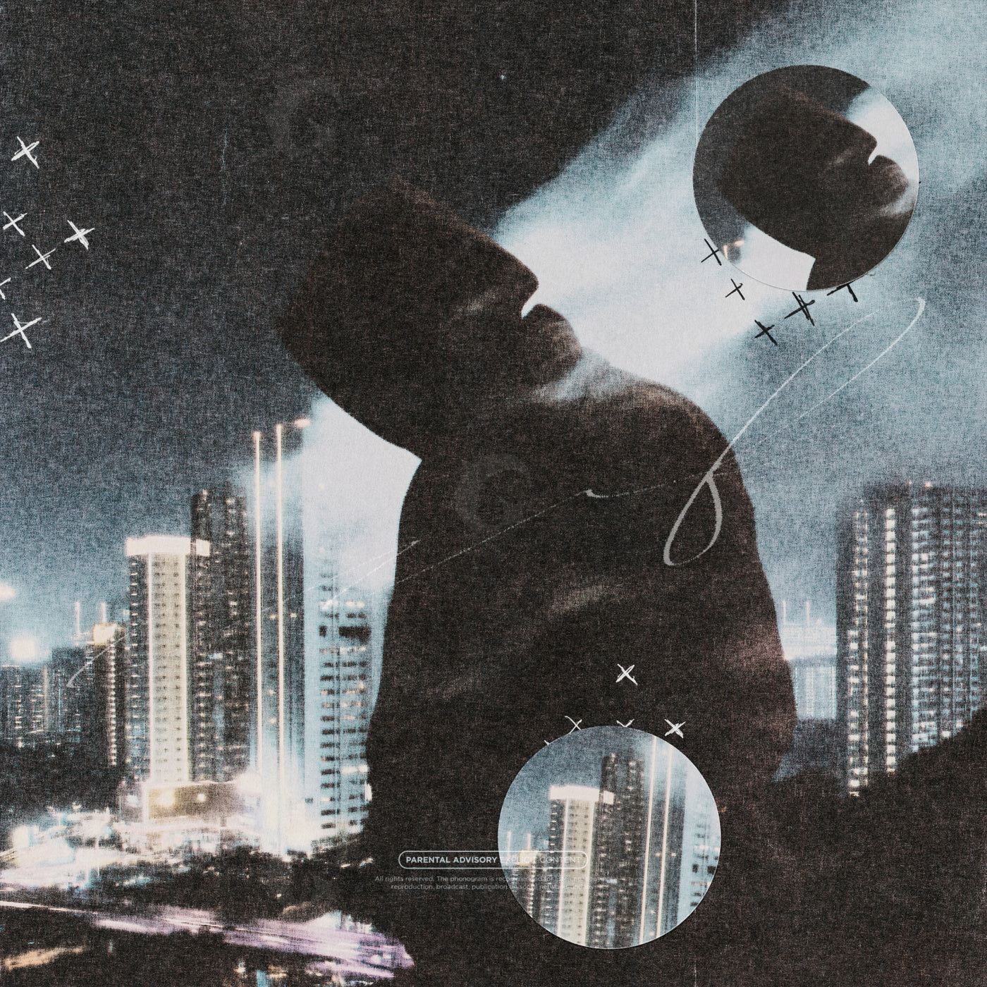Midnight city silhouette