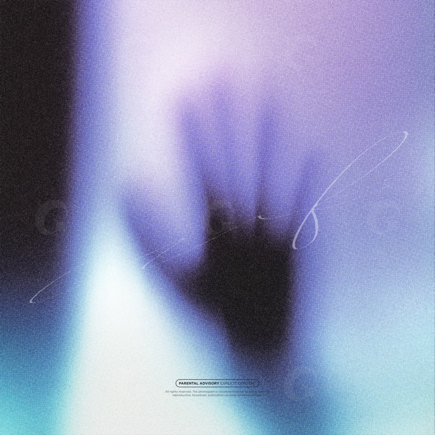 Blurry hand silhouette