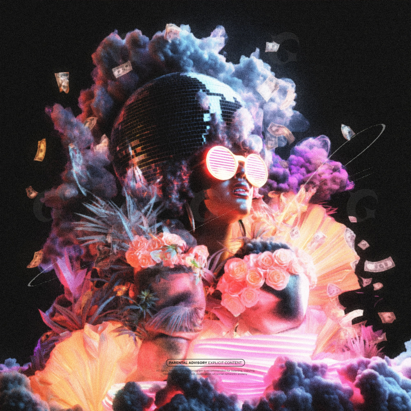 Disco crowned woman