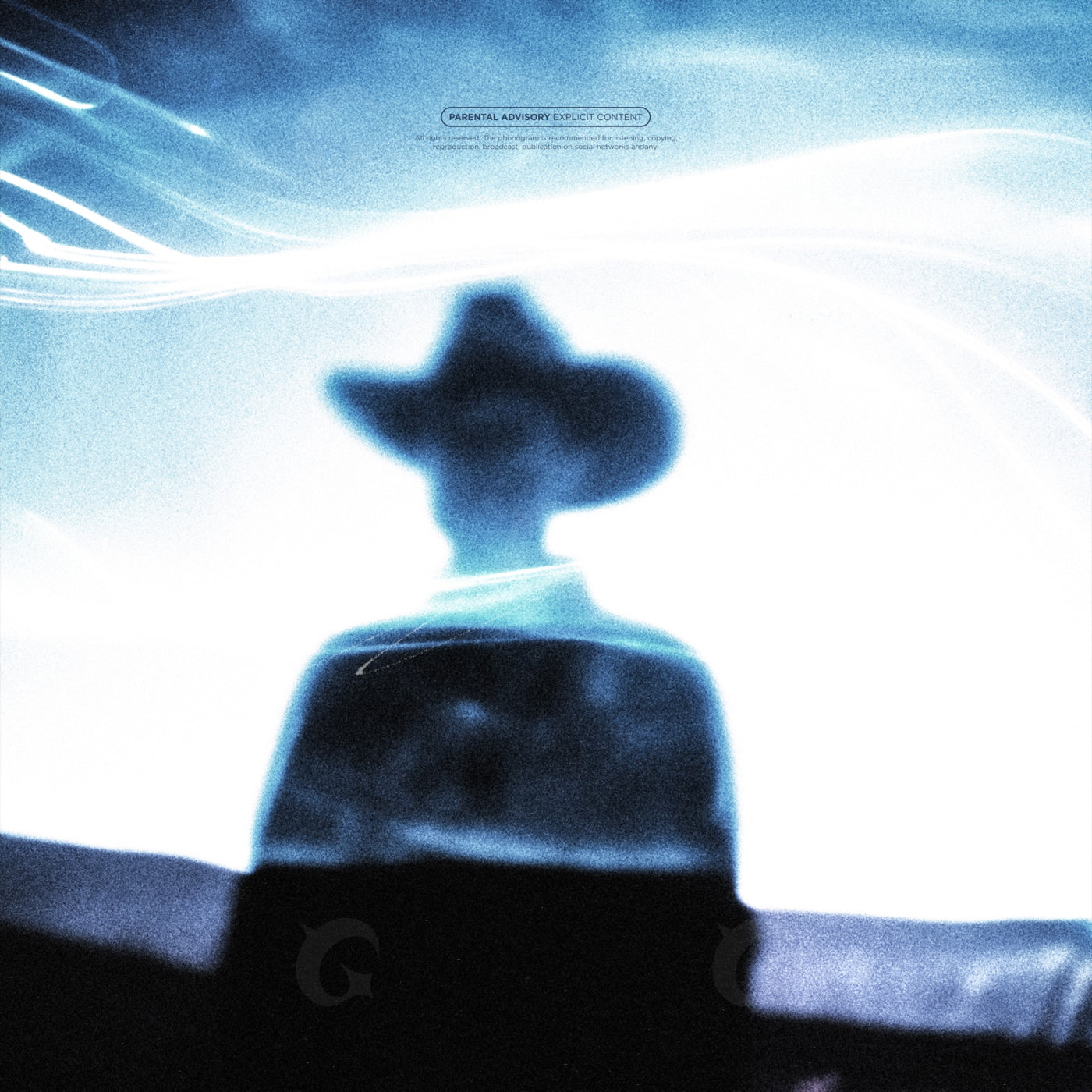 Cowboy silhouette alone