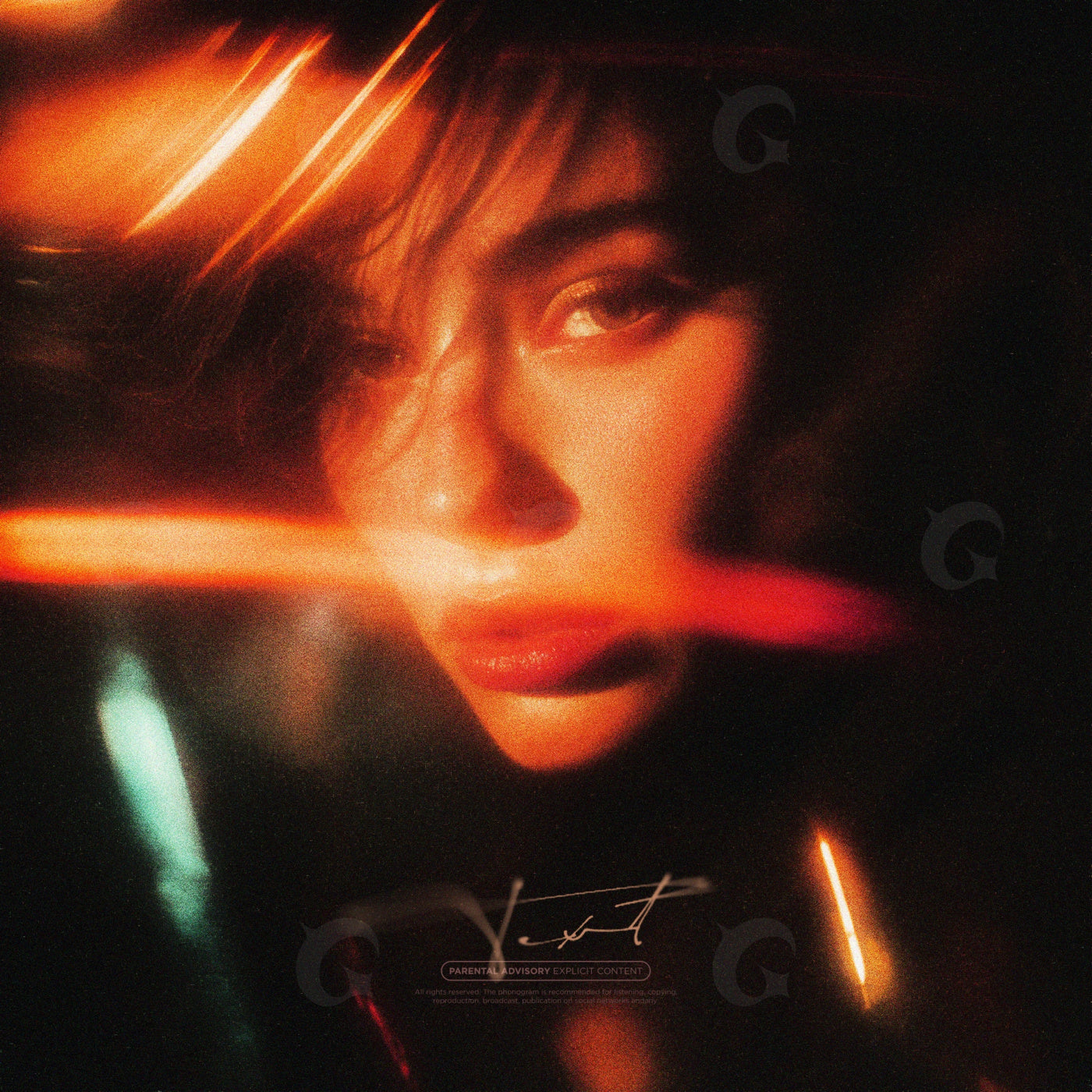 Flickered neon gaze