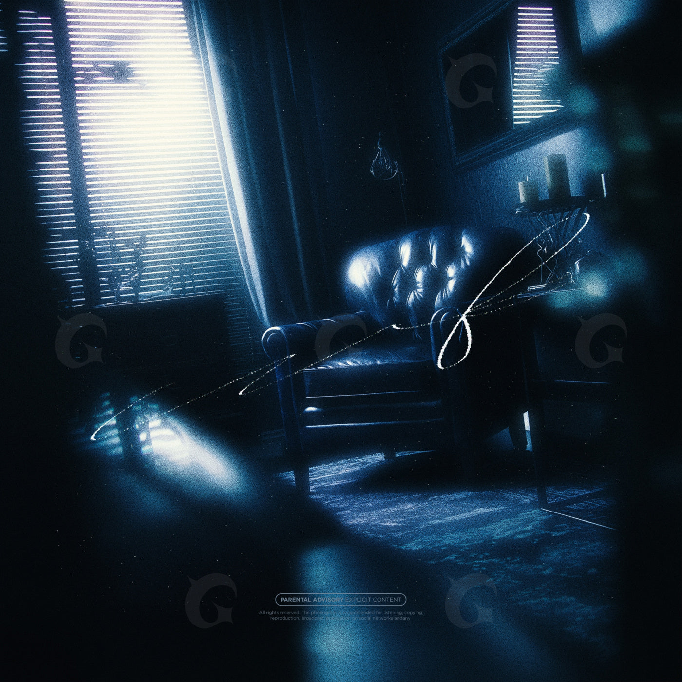 Lonely leather chair
