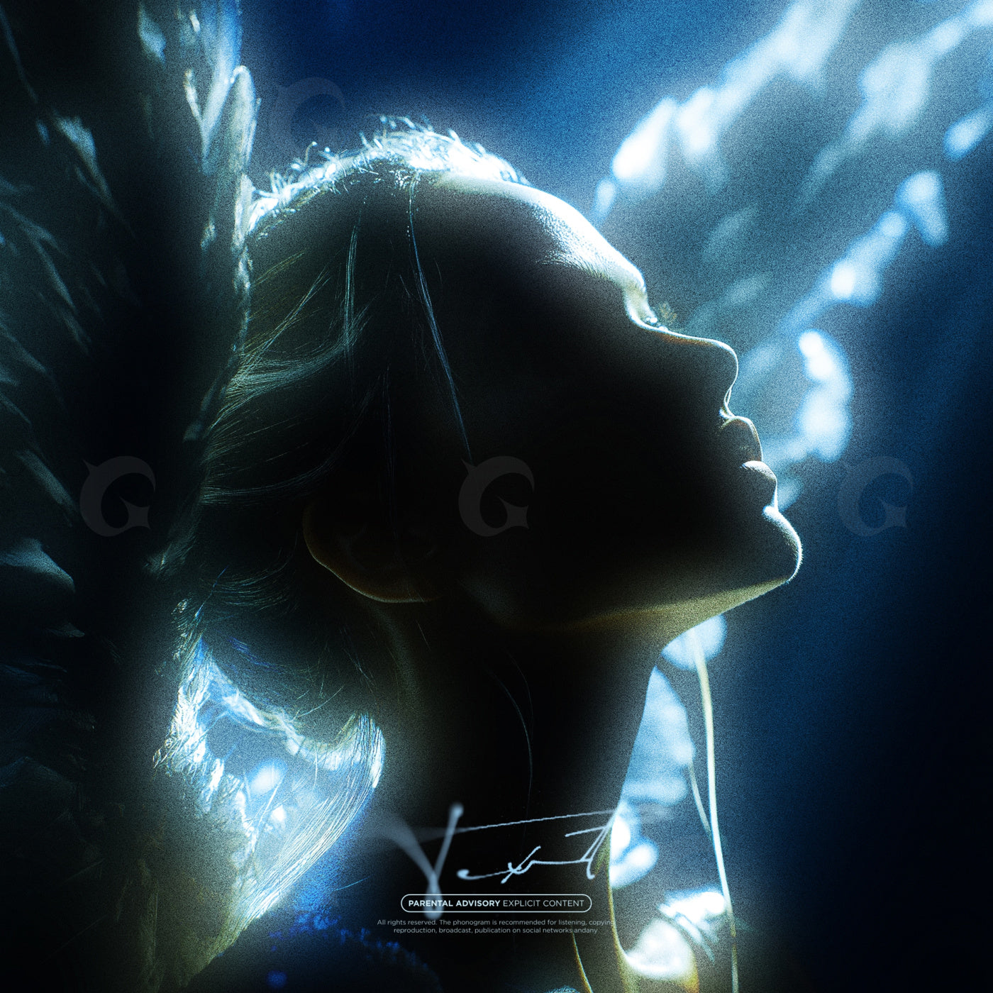 Ethereal face upward