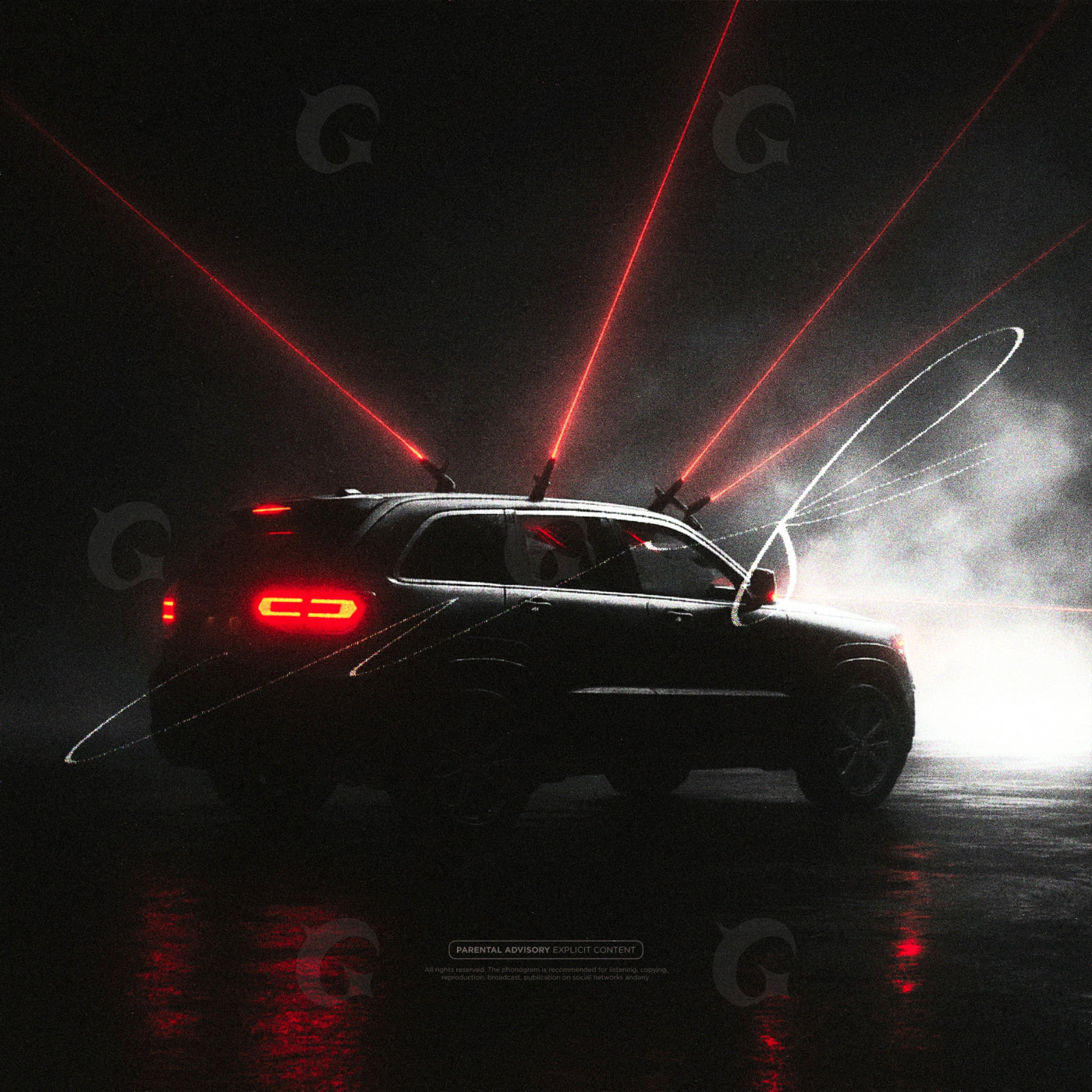 Suv under laser lines