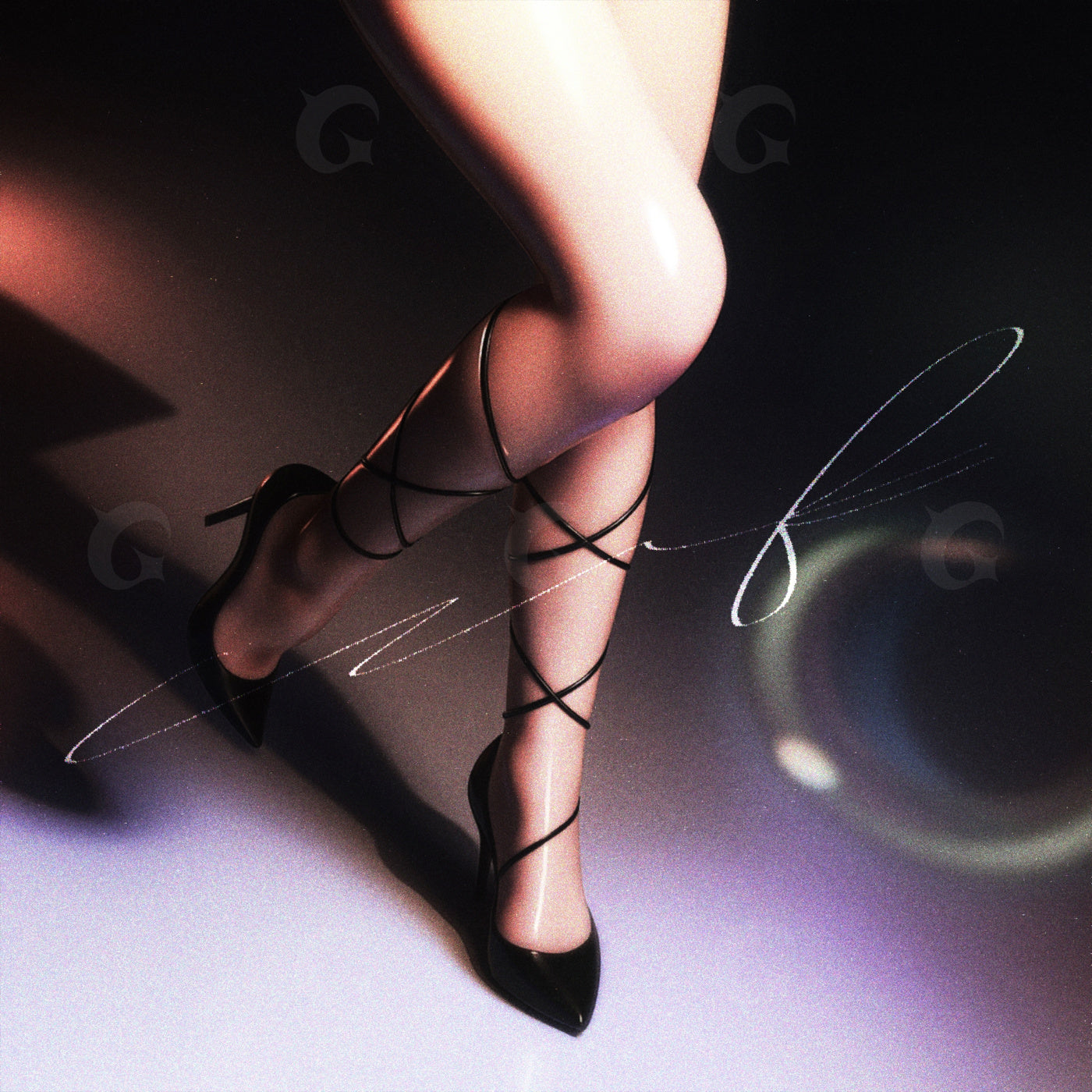 Laced stiletto legs