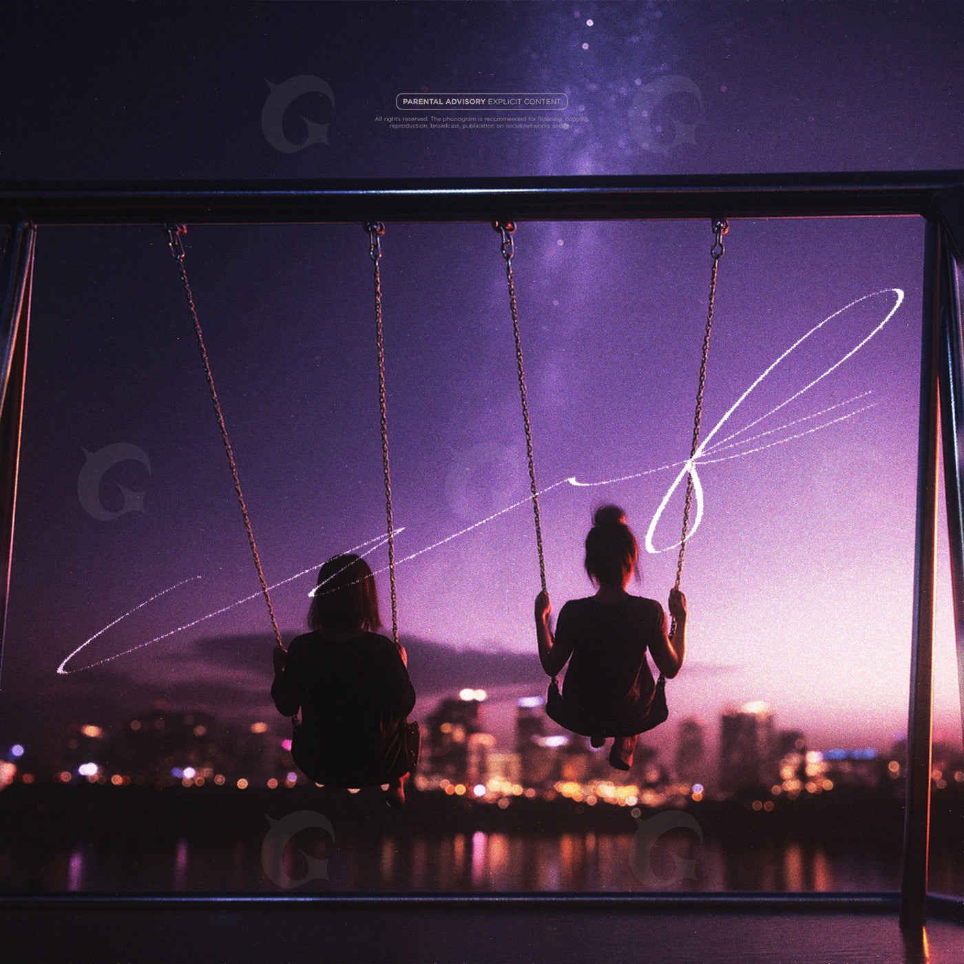 Midnight swings over city