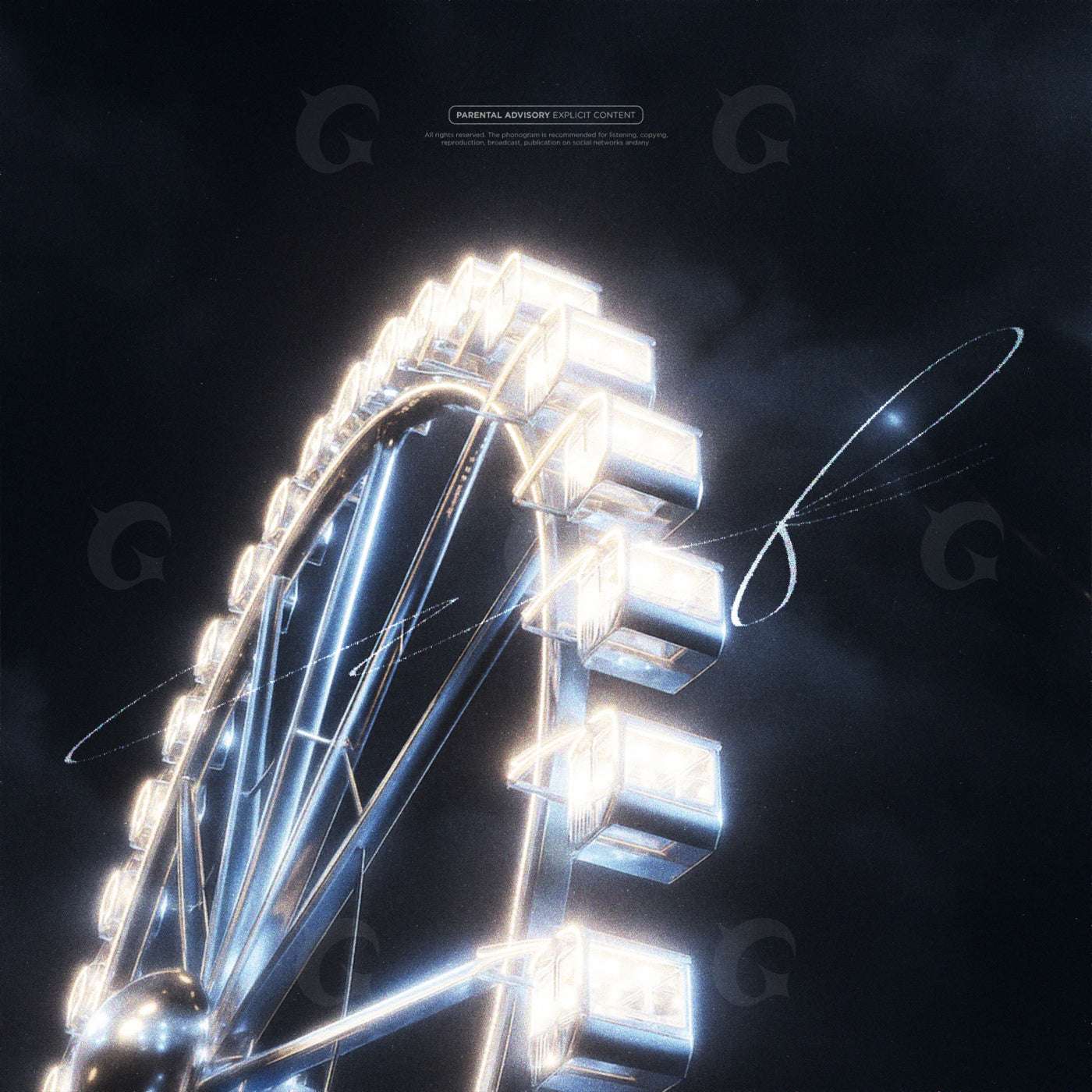 Luminous ferris wheel
