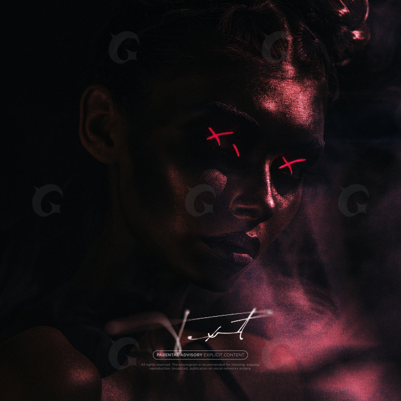 Neon crossed eyes