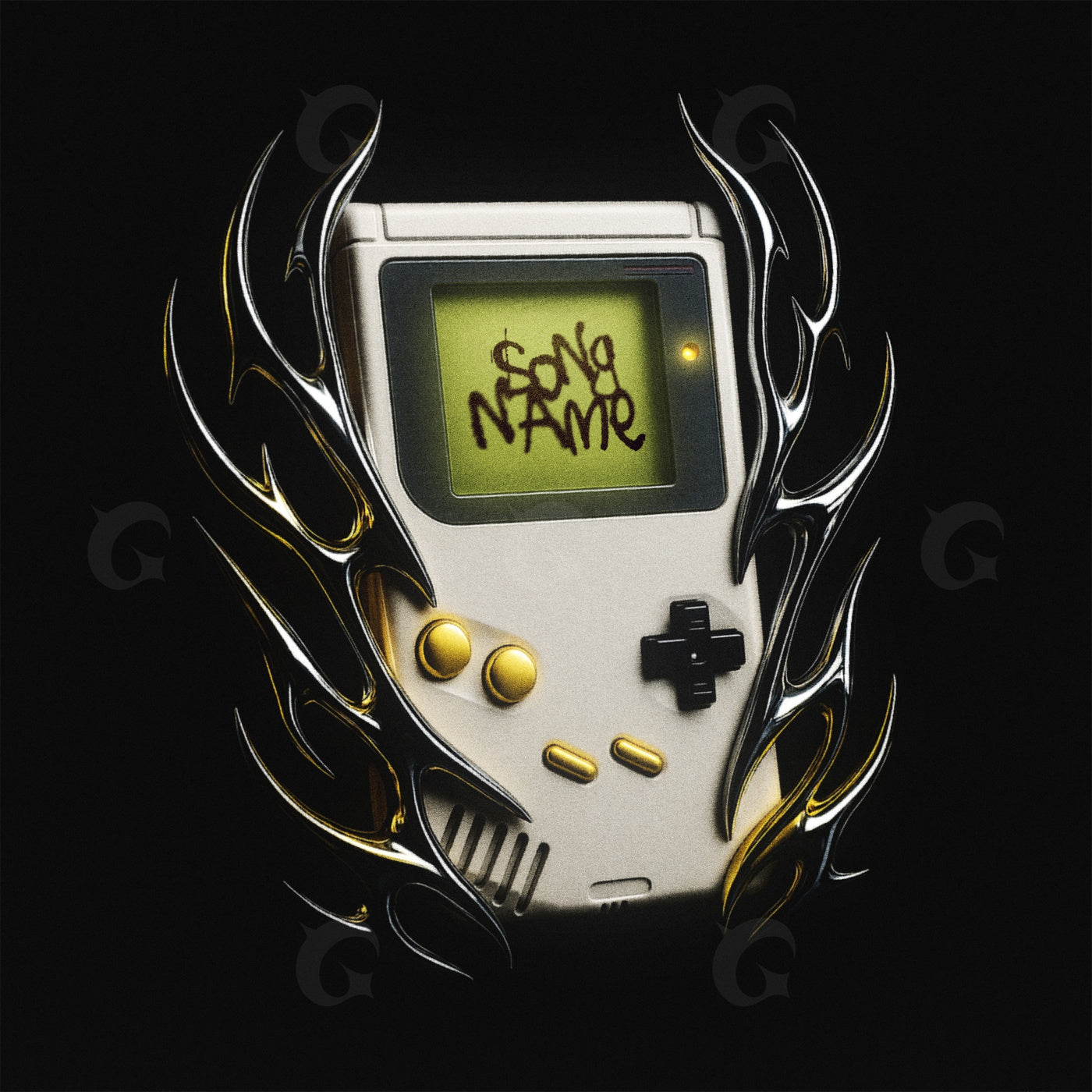 Retro game flame