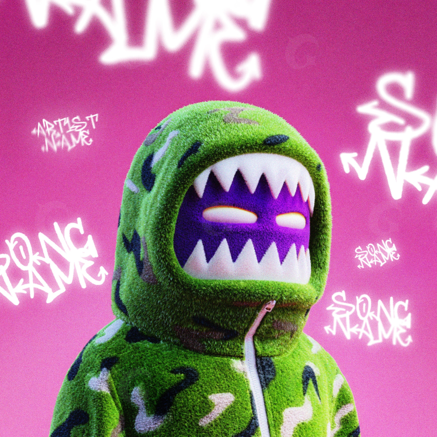 Hooded monster smile