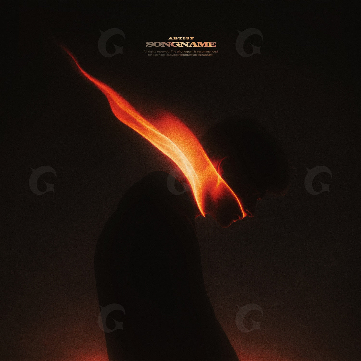 Embers around head
