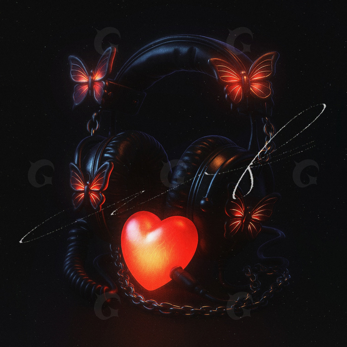 Headphones with heart