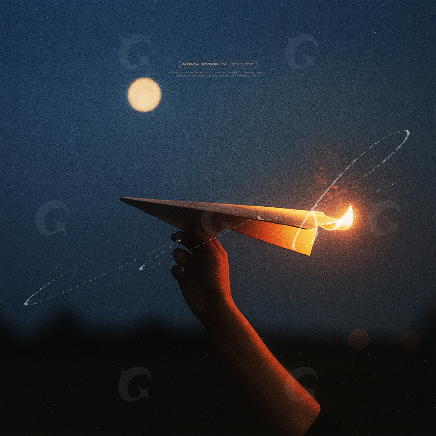 Moonlit paper flight