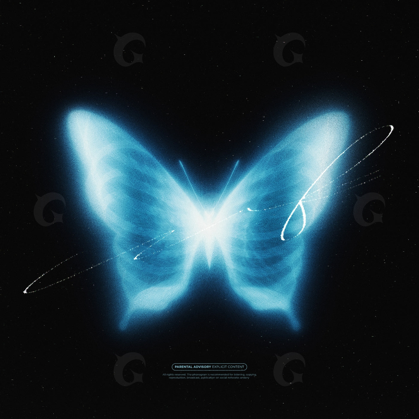 Galactic neon butterfly