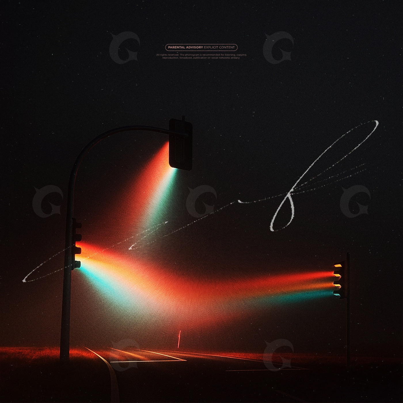 Neon traffic lights