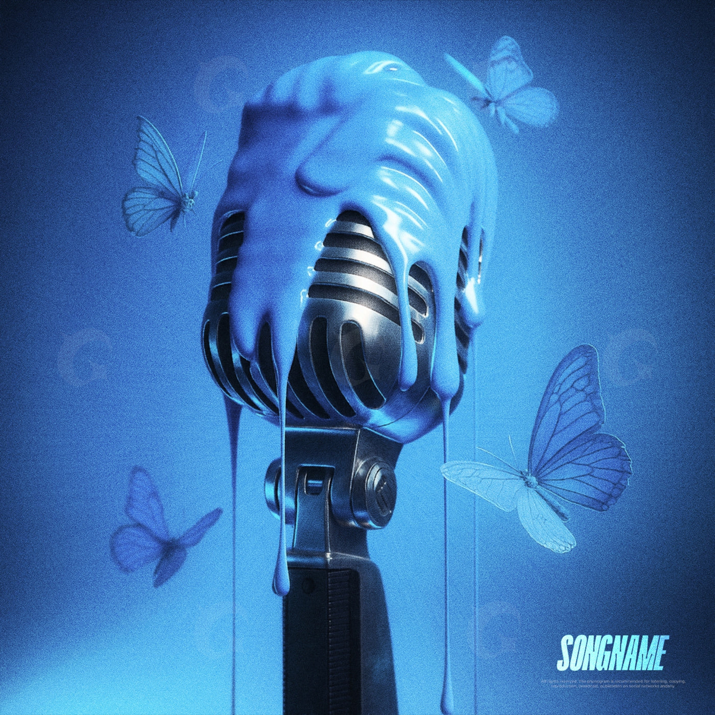 Butterfly dripping microphone