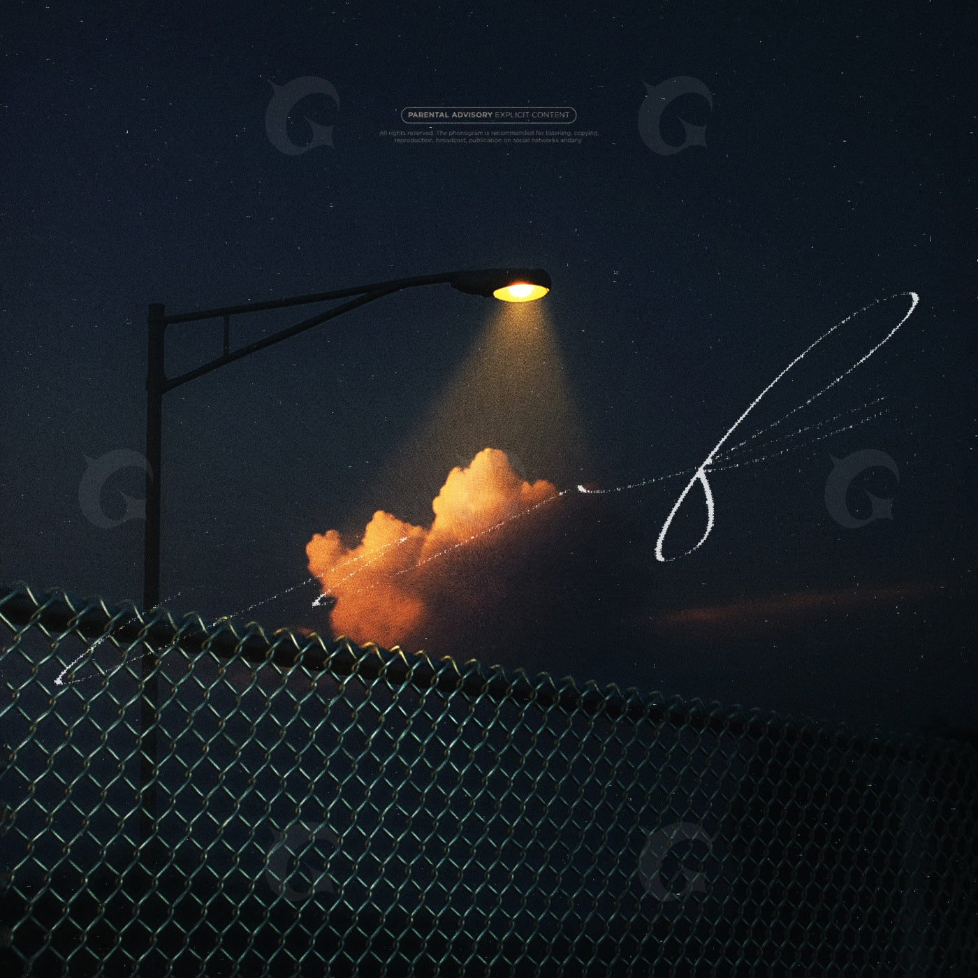 Lamp illuminates floating cloud