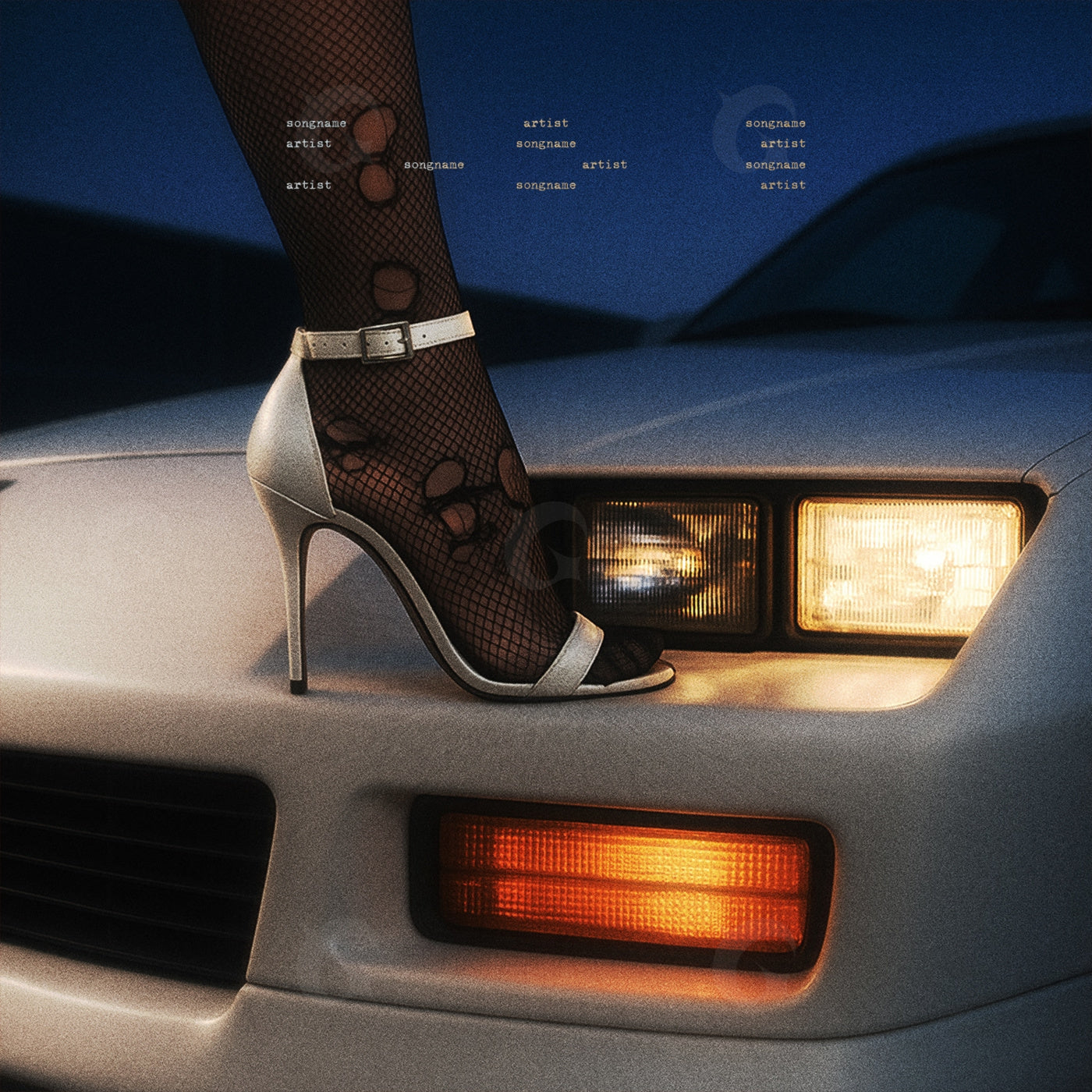 Stiletto on hood