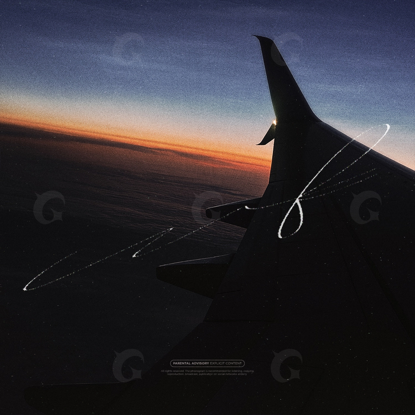 Wingtip sunset flight