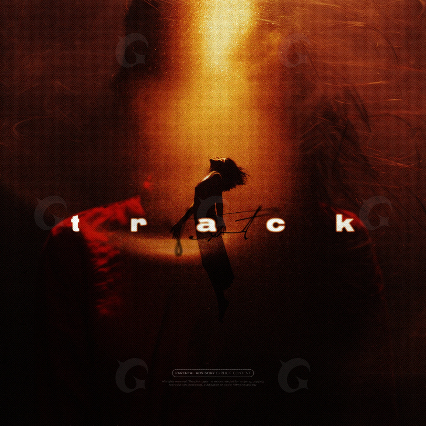 Woman rising silhouette