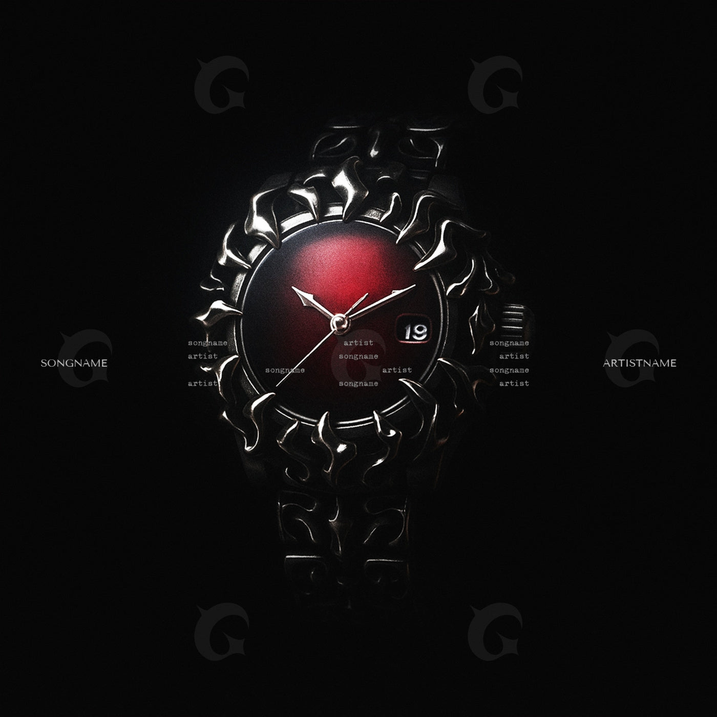 Infernal timepiece flame