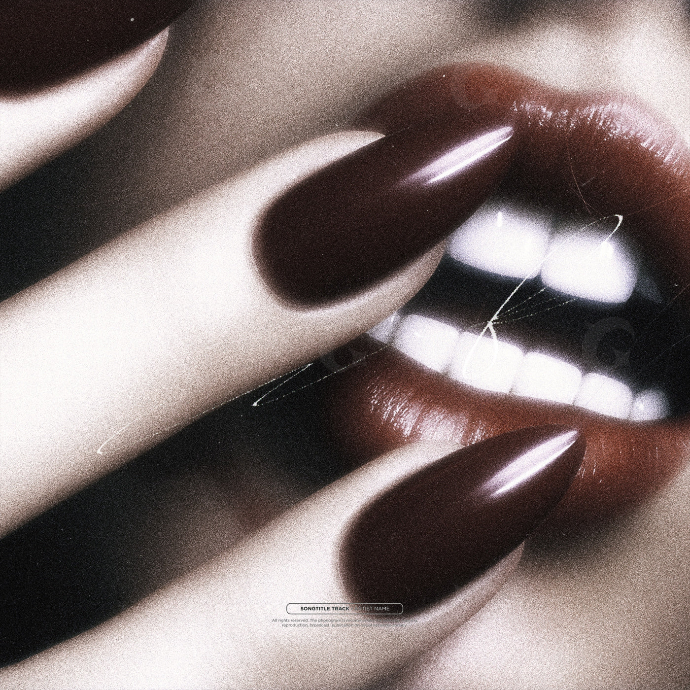 Sultry bite between nails