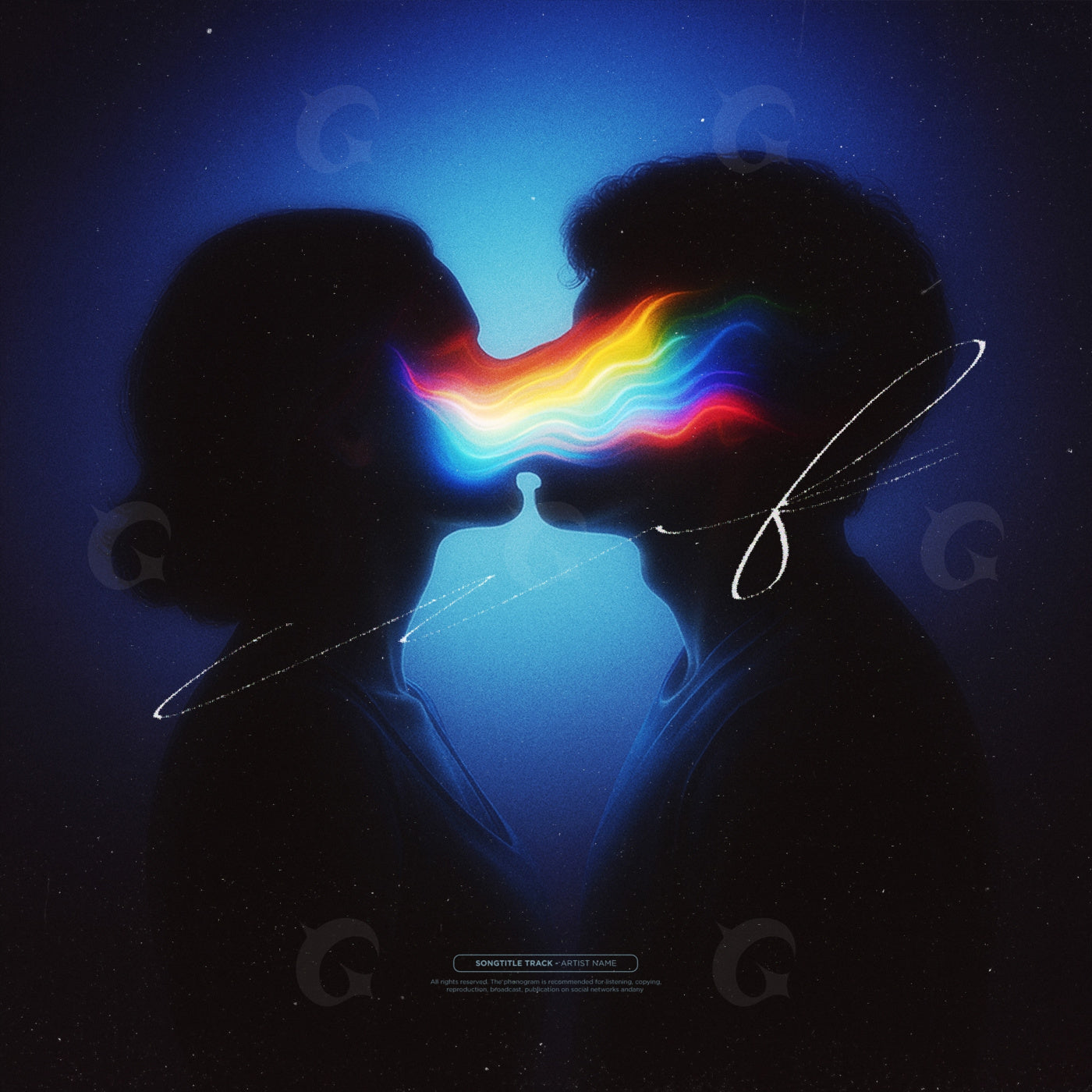 Neon minds intertwined