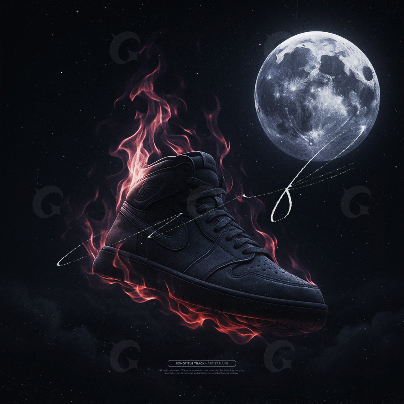 Moonlit flame sneaker