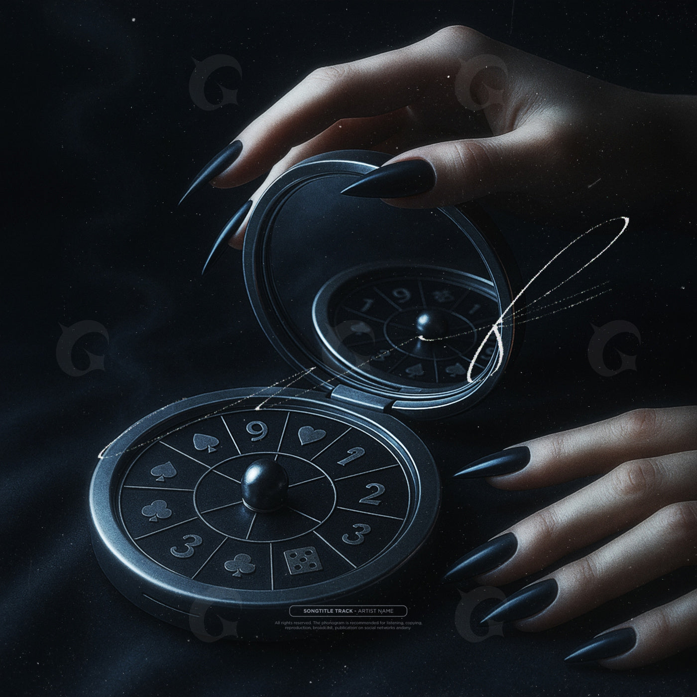 Witch holding compass