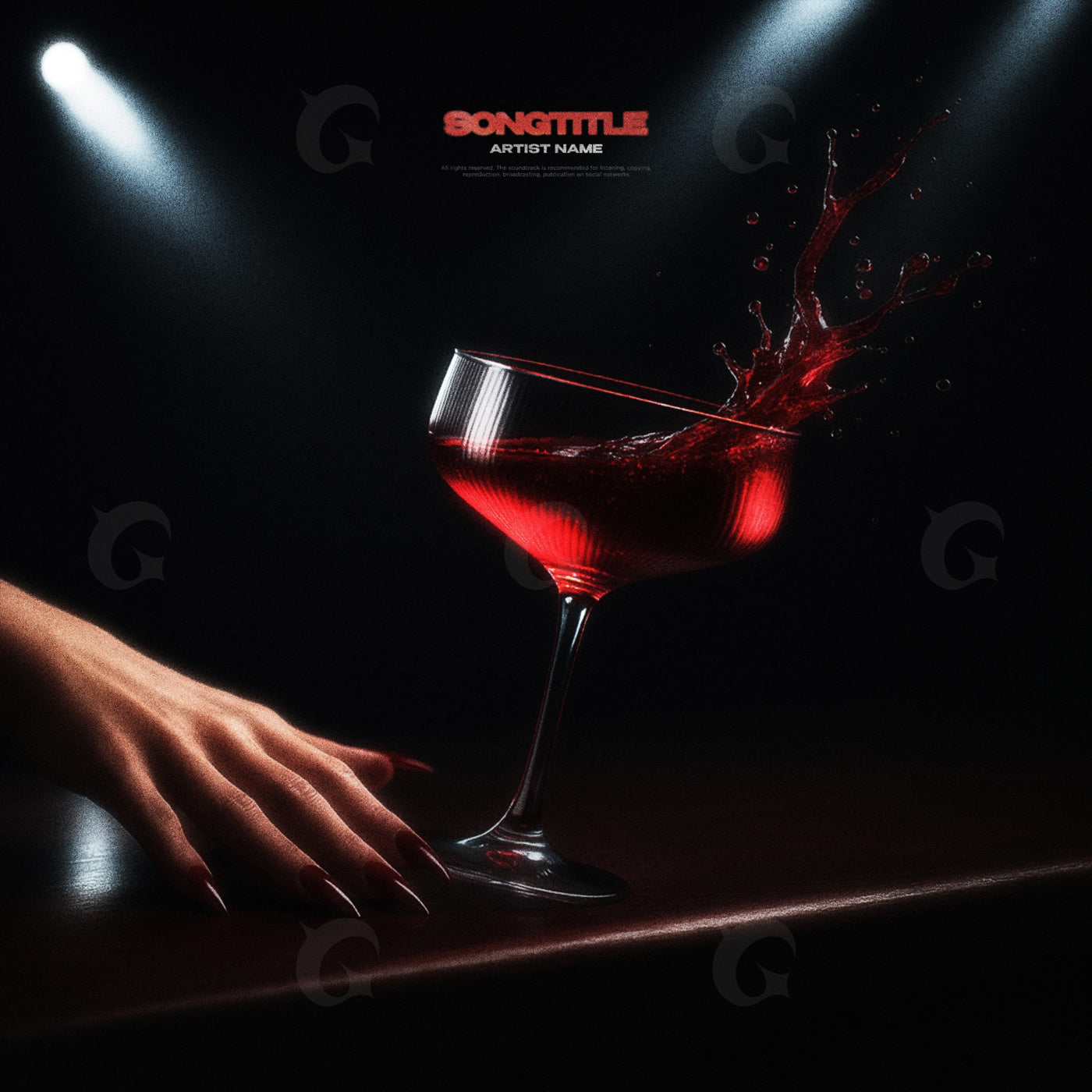 Midnight glass spill