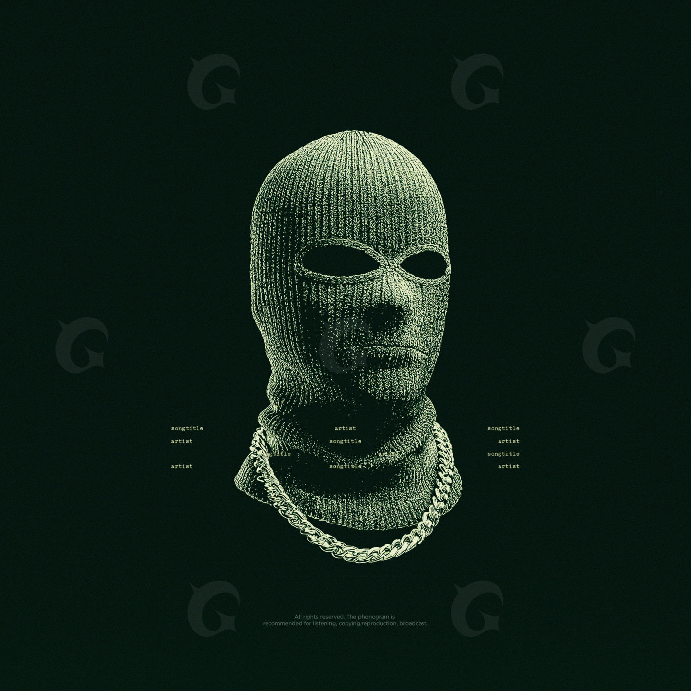 Masked with chain