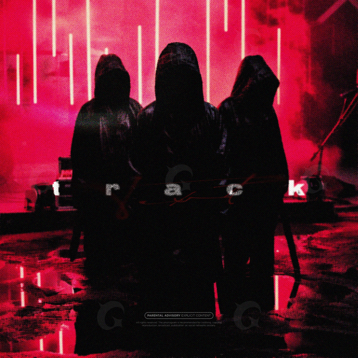 Hooded figures rising
