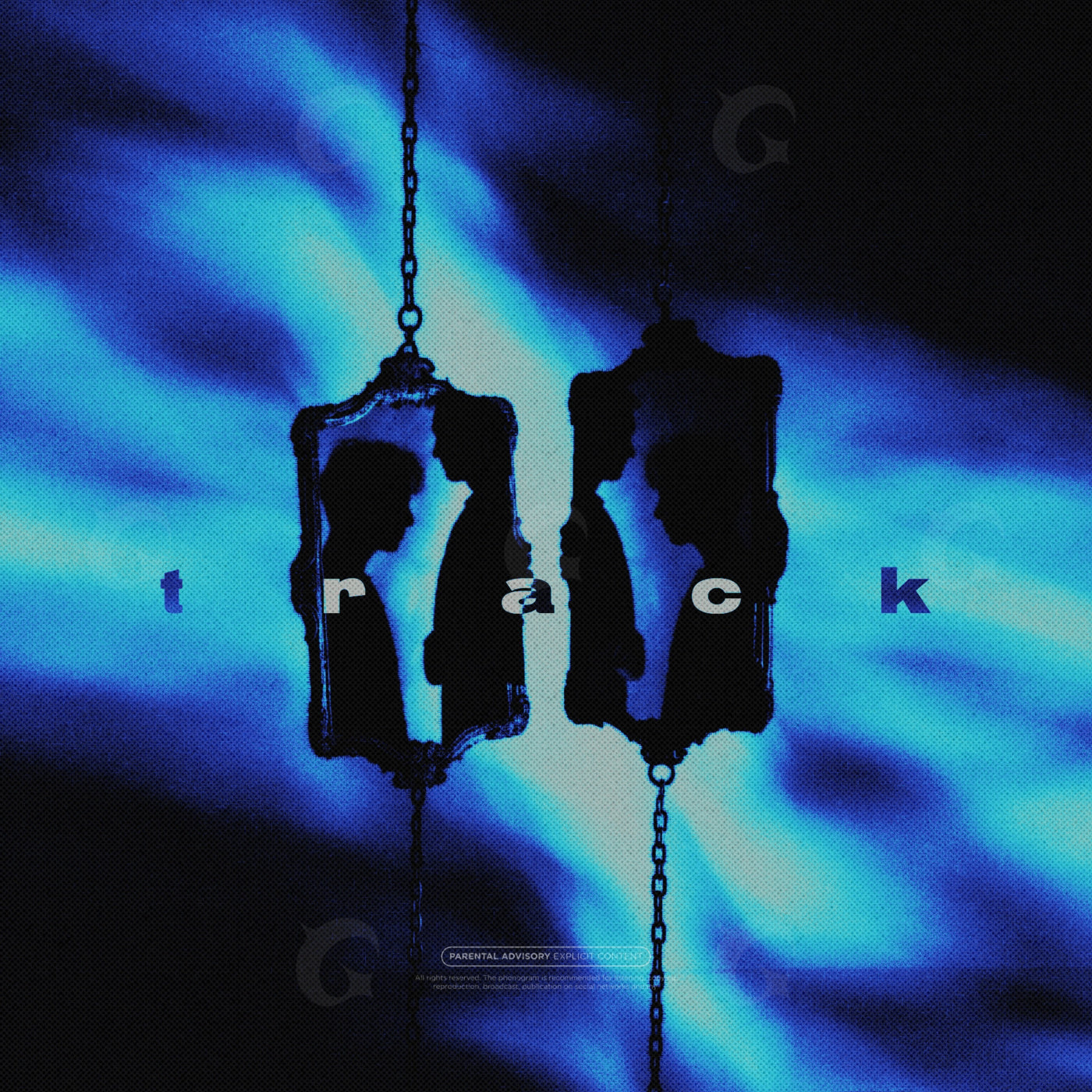 Hanging mirror silhouettes
