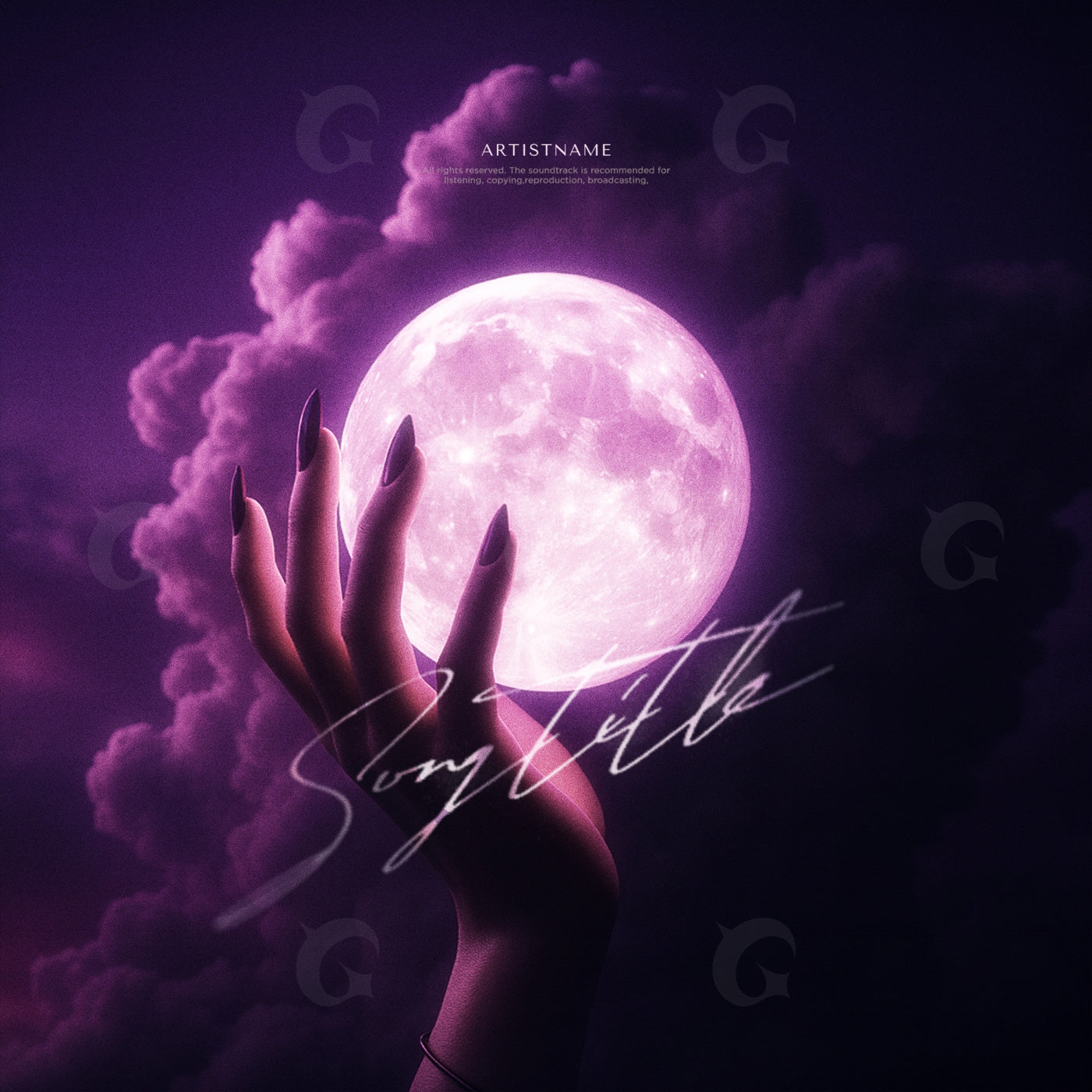 Moonlit hand reach