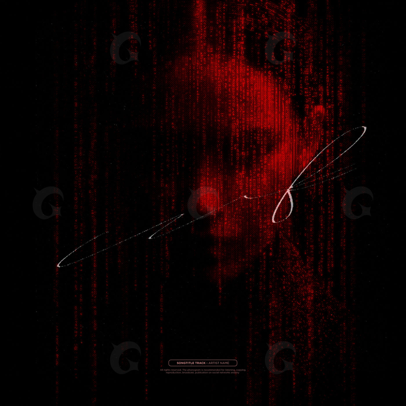 Silent neon face