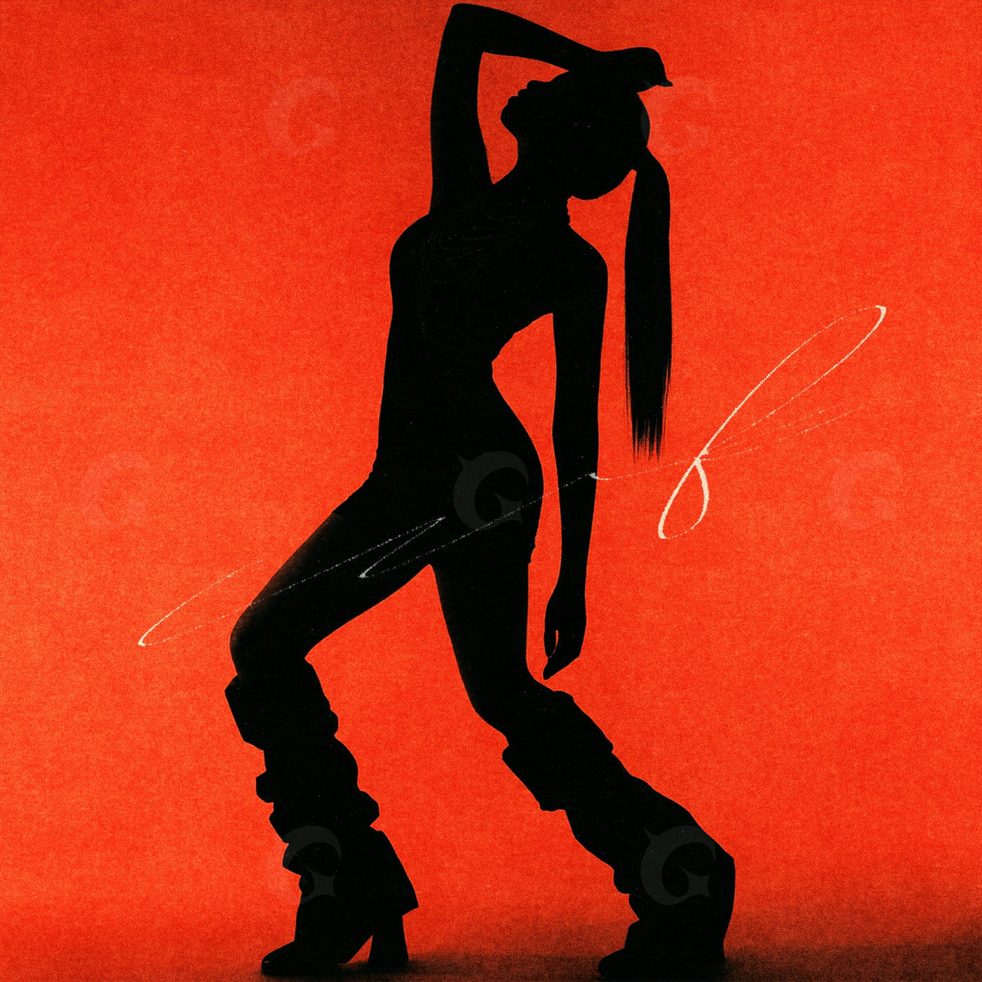 Silhouette woman pose