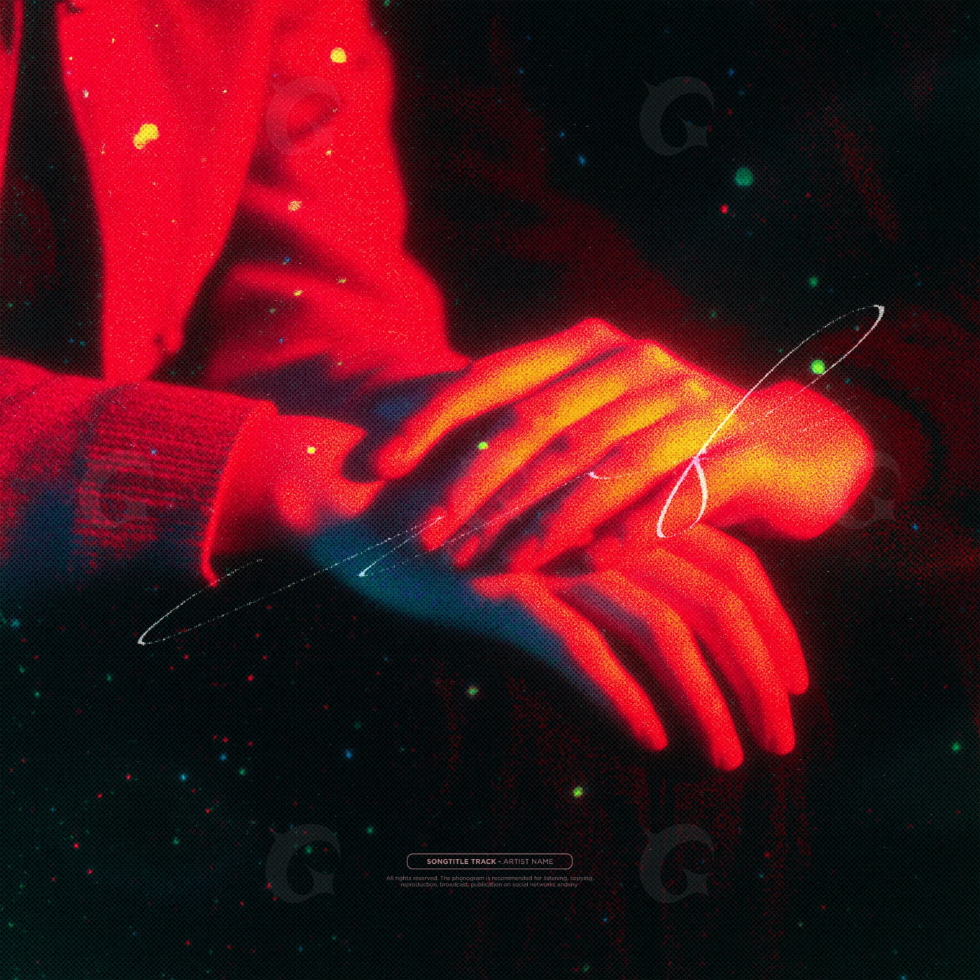 Fingers interlaced night