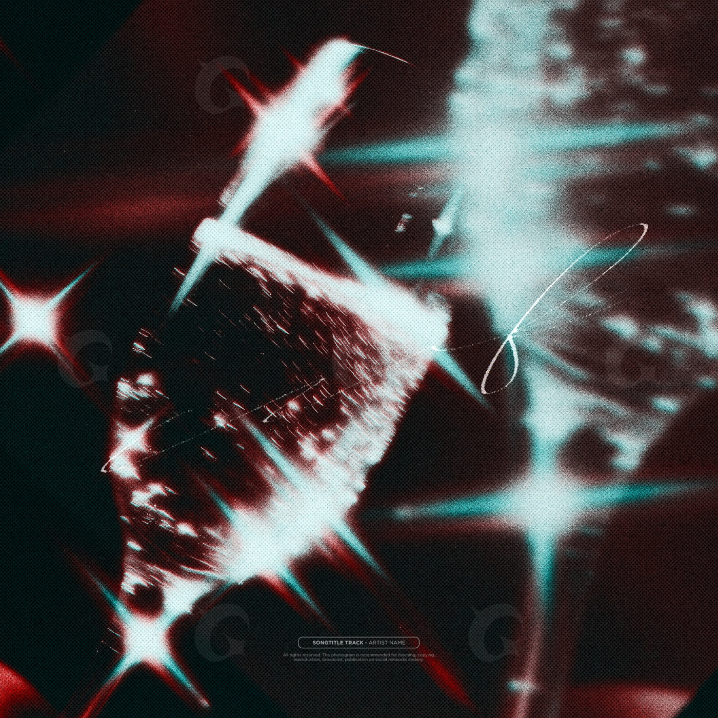 Neon starred mask