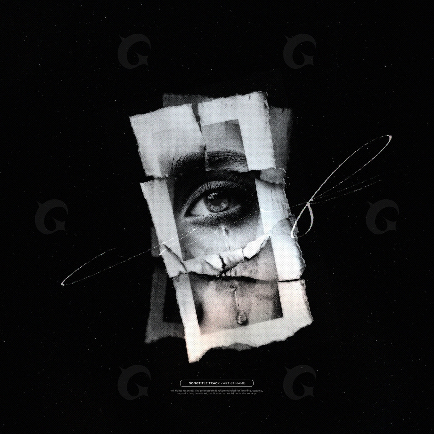 Fractured eye and tear