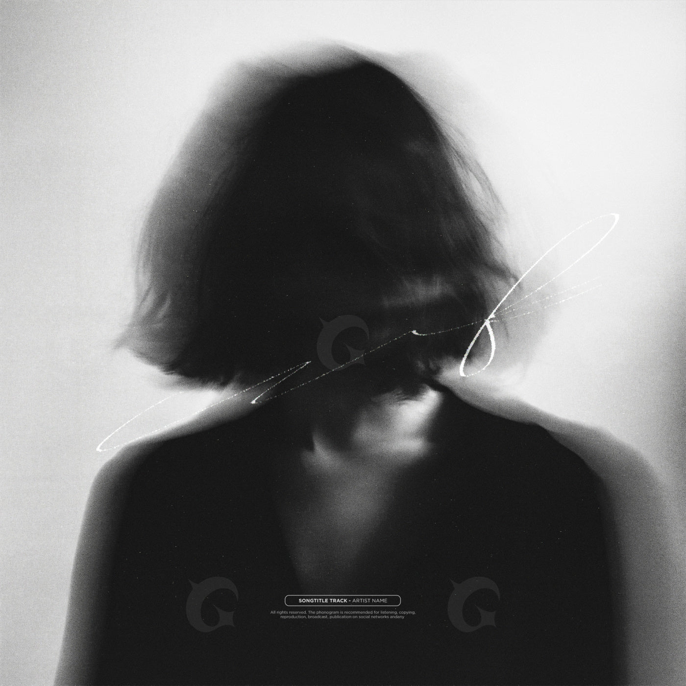Blurred head silhouette