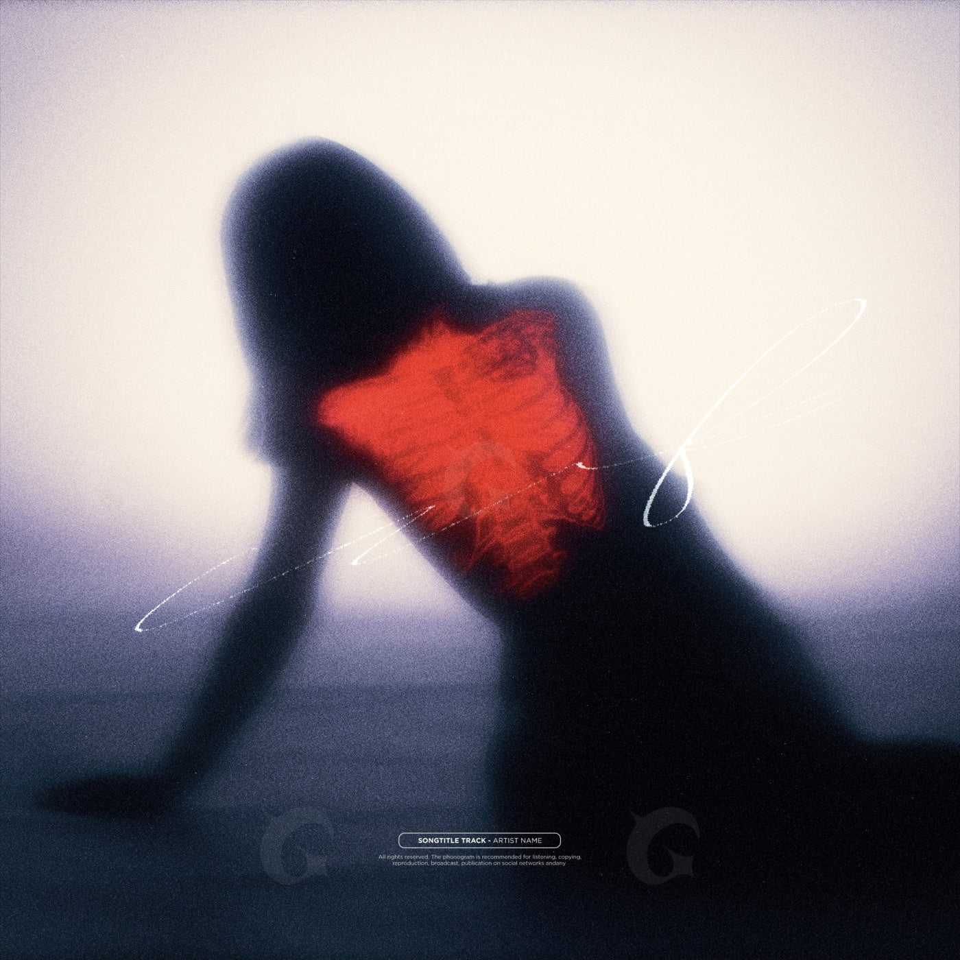 Shadowed rib cage