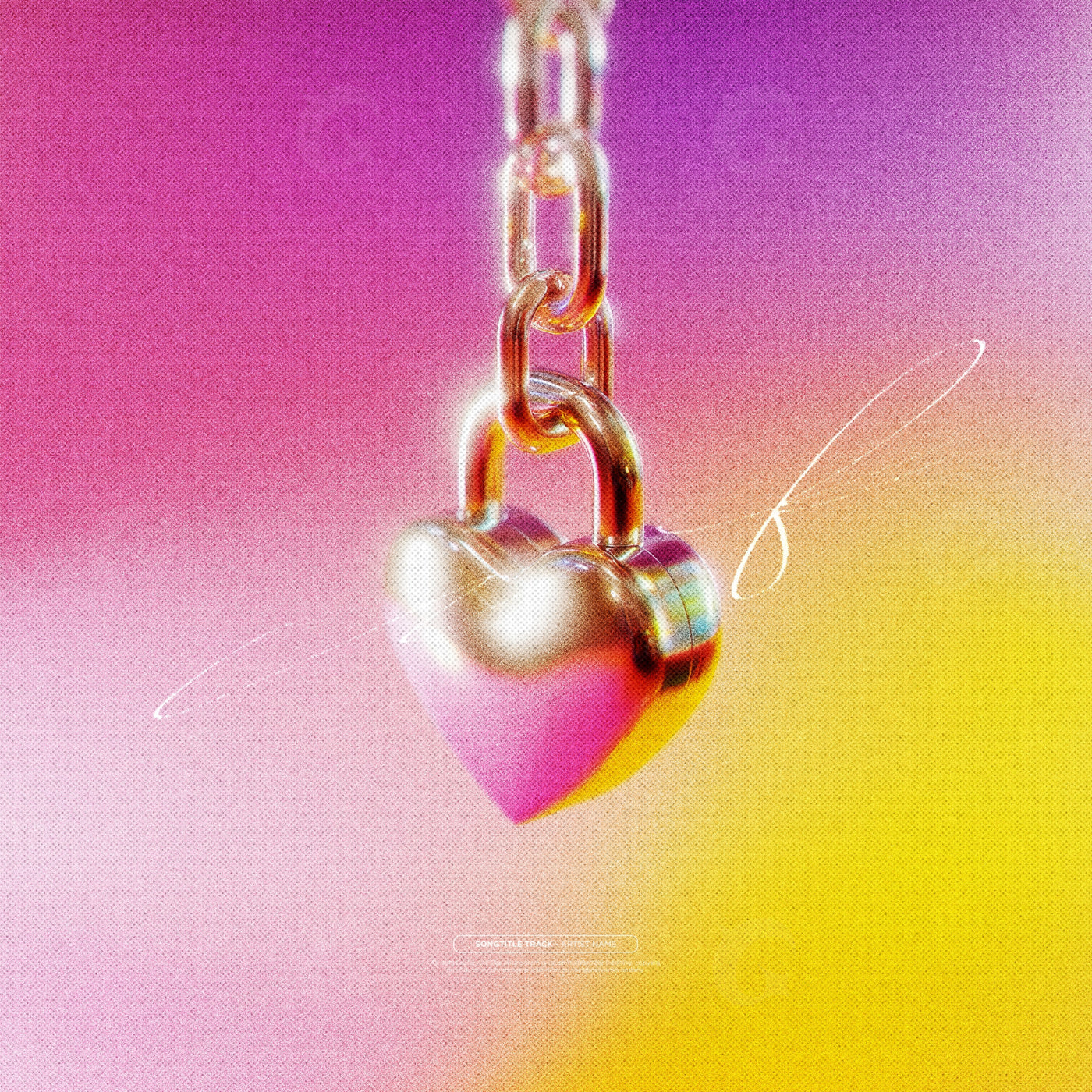 Hanging heart lock