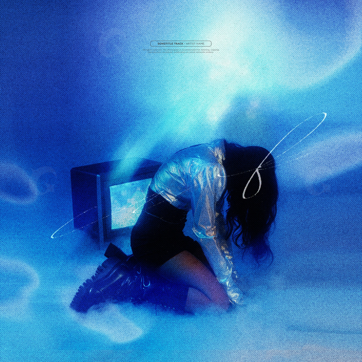 Kneeling before screen