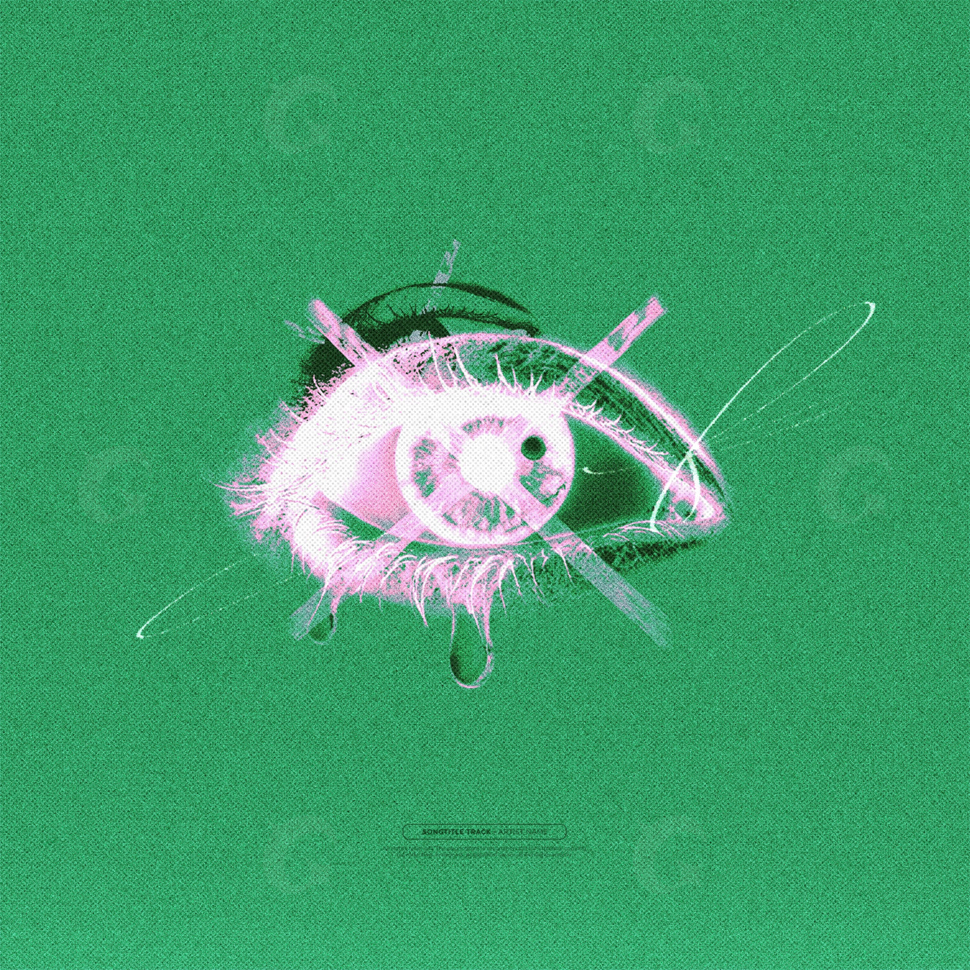 Iridescent eyelash tear