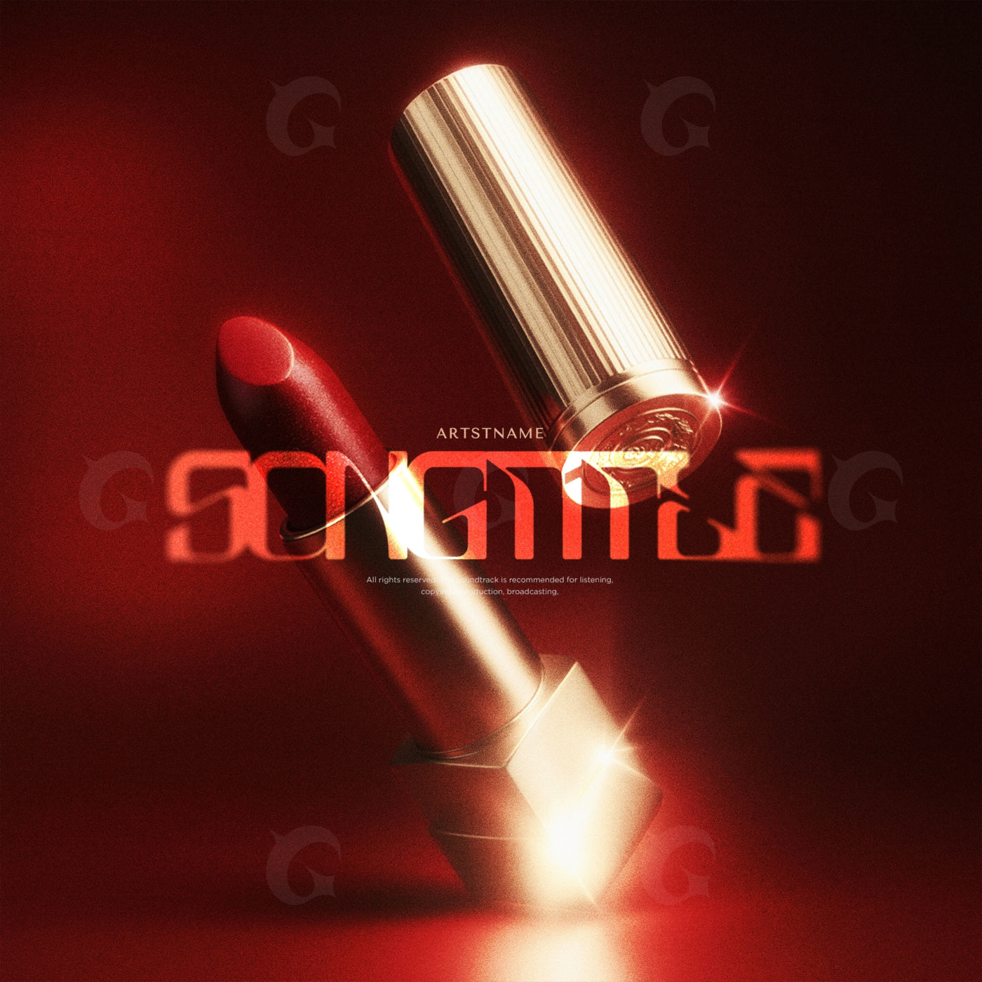 Floating lipstick elegance