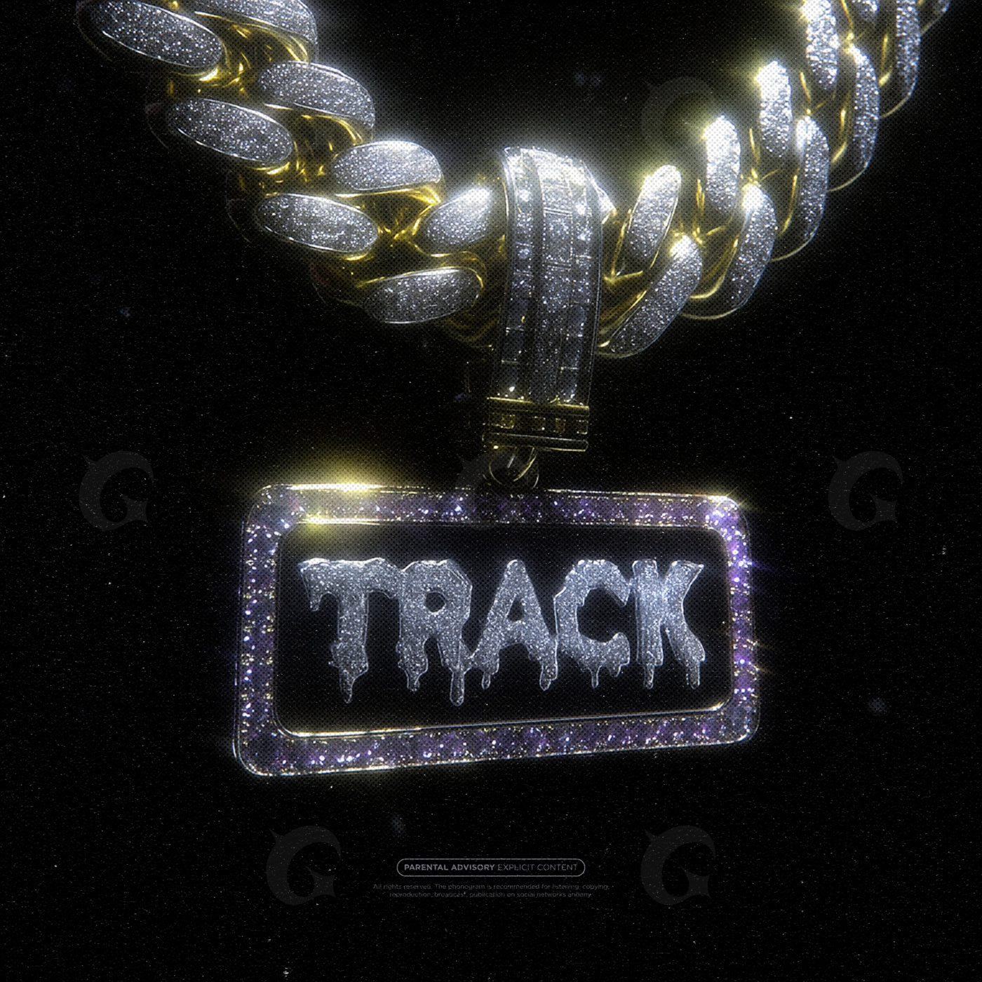 Dripping name pendant